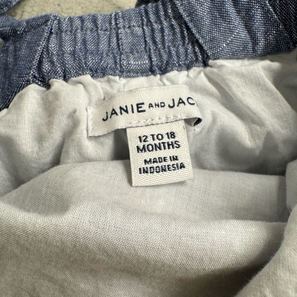 Janie and Jack Blue Sailboat One Piece - Picture 3 of 3